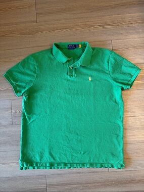 Polo by Ralph Lauren Bright Green Short Sleeve Polo with Yellow Pony